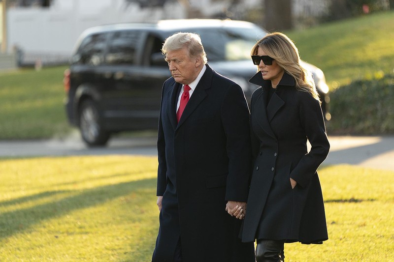 Tổng thống Trump và vợ - bà Melania Trump. Ảnh: People