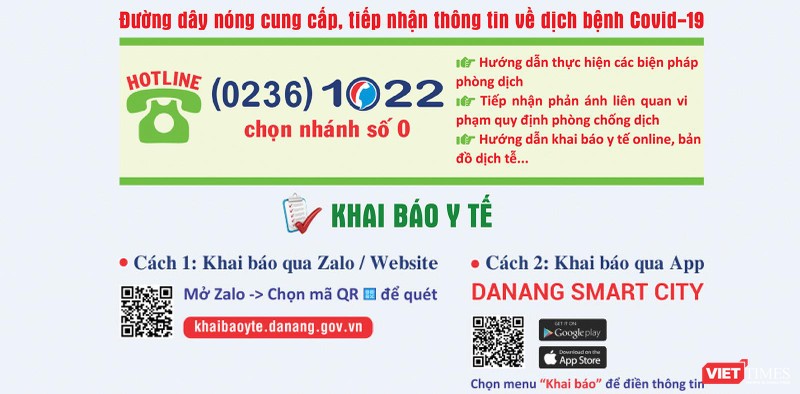 Tổng đài 1022 Đà Nẵng hỗ trợ người dân khai báo y tế và tiếp nhận thông tin phòng chống dịch COVID-19