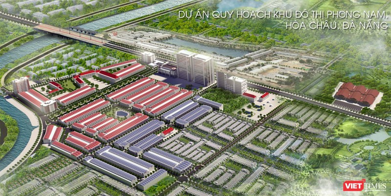 Phối cảnh dự án Khu đô thị Phong Nam (xã Hòa Châu, huyện Hòa Vang, TP Đà Nẵng) (ảnh chụp lại màn hình từ website)