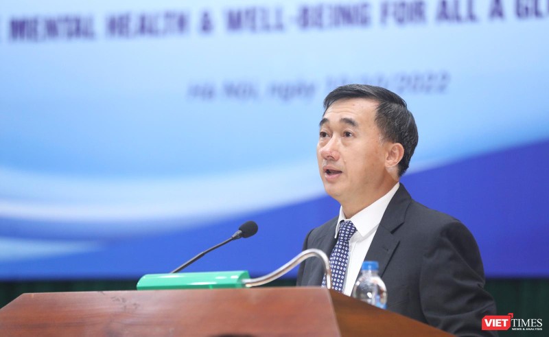 GS.TS. Trần Văn Thuấn - Thứ trưởng Bộ Y tế phát biểu tại buổi mít tinh