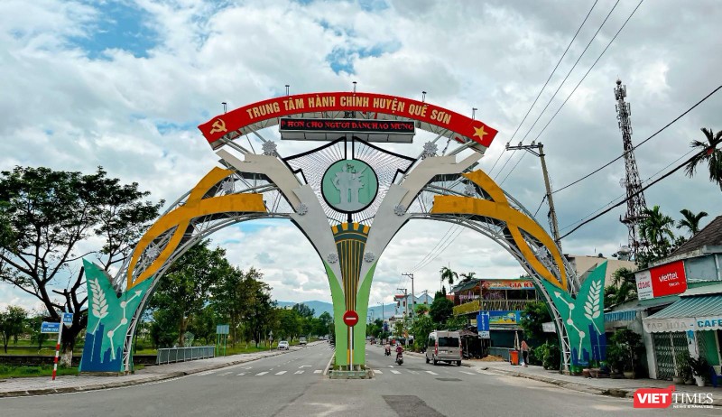 Một góc thị trấn Đông Phú, huyện Quế Sơn, tỉnh Quảng Nam 