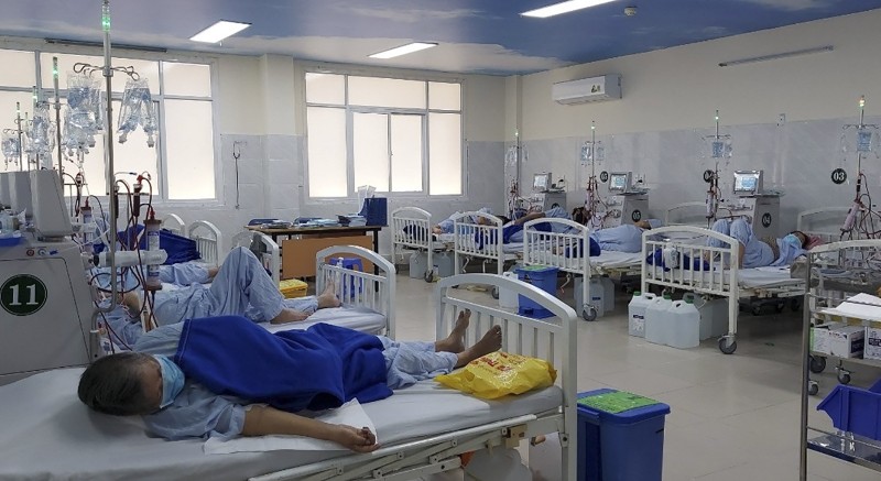 Bệnh nhân đang nằm điều trị tại cơ sở y tế công lập trên địa bàn TP HCM