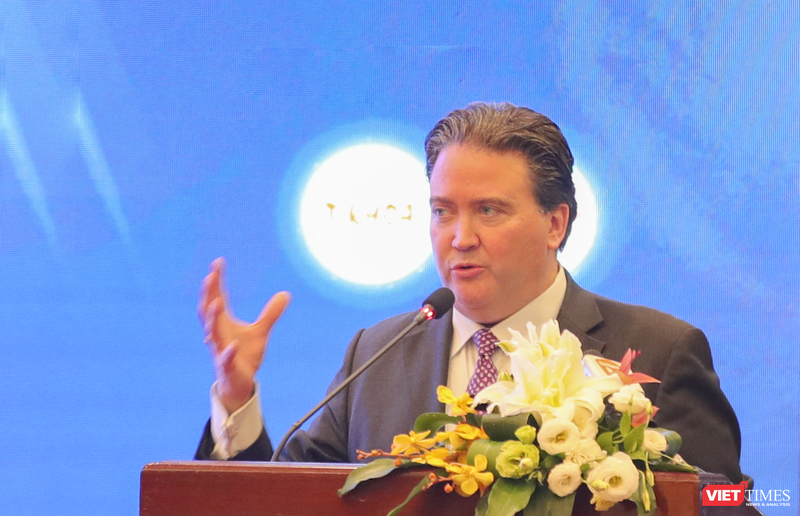 Ngài Marc E. Knapper - Đại sứ Hoa Kỳ tại Việt Nam phát biểu tại diễn đàn "Quan hệ đối tác chiến lược toàn diện Việt Nam - Hoa Kỳ: Cơ hội nào cho doanh nghiệp Việt"