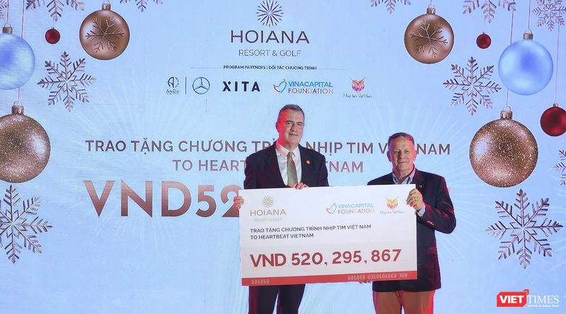 Hơn 520 triệu đồng đã được trao cho chương trình Nhịp tim Việt Nam, hỗ trợ chi phí phẫu thuật cho trẻ em nghèo mắc bệnh tim bẩm sinh.