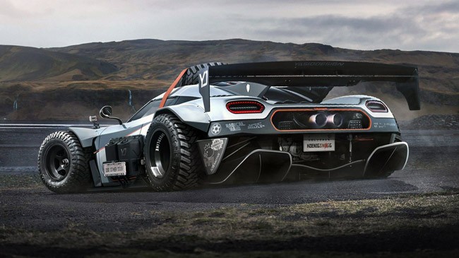 Koenigsegg One:1 phiên bản…off-road (ảnh Top Gear)