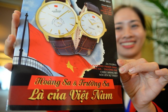 Chiếc đồng hồ nói lên sự thật Hoàng Sa và Trường Sa là của Việt Nam - Ảnh: Hữu Khoa