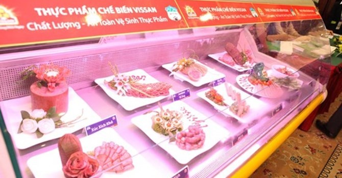 Các sản phẩm thịt bò do Hoàng Anh Gia Lai chăn nuôi và VISSAN phân phối. 