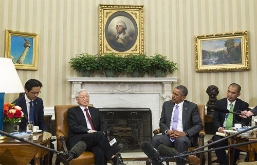 Tổng thống Obama tiếp Tổng bí thư Nguyễn Phú Trọng tại Nhà Trắng