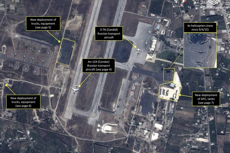 Ảnh vệ tinh cho thấy Nga đã điều các chiến đấu cơ khủng Su-30SM tới Syria