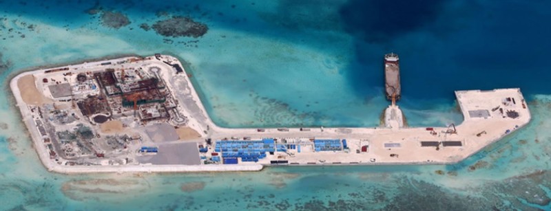 Đảo nhân tạo Trung Quốc xây dựng trái phép ở quần đảo Trường Sa