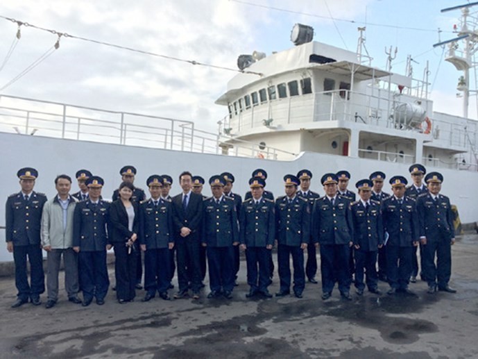 Tàu tuần tra đầu tiên do Nhật Bản viện trợ cho Cảnh sát biển Việt Nam, tại Đà Nẵng ngày 5.2.2015 - Ảnh: Cảnh sát biển Việt Nam