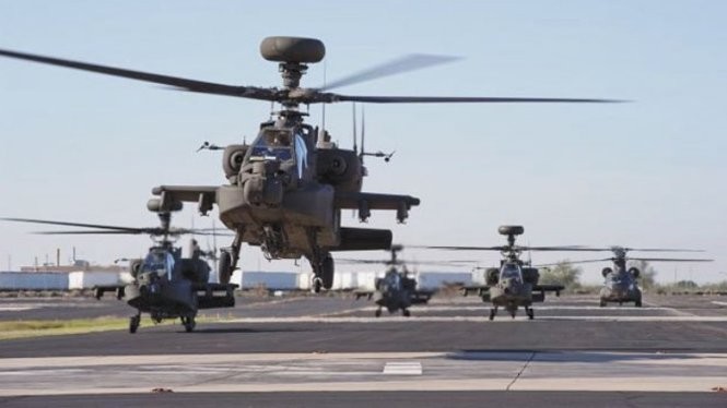 Quân đội Indonesia sẽ triển khai máy bay trực thăng quân sự AH-64E Apache đến quần đảo Natuna để đề phòng sự nhòm ngó của Trung Quốc - Ảnh: Defence.pk
