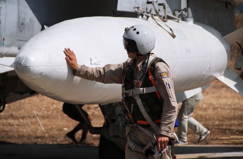 Phi công Nga thực thi nhiệm vụ tại chiến trường Syria
