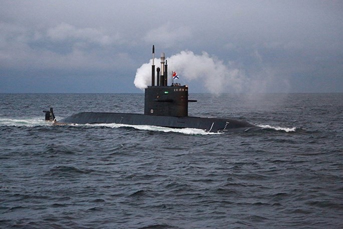 Tàu ngầm lớp Lada đầu tiên, chiếc Saint Petersburg vẫn còn chạy thử nghiệm - Ảnh: Nhà máy Admiralty