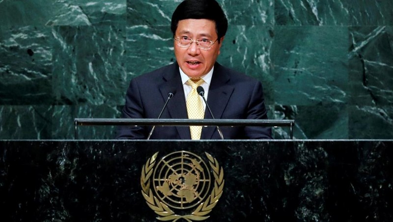 Phó Thủ tướng, Bộ trưởng Ngoại giao Phạm Bình Minh phát biểu tại Đại hội đồng Liên Hợp quốc ngày 24/9