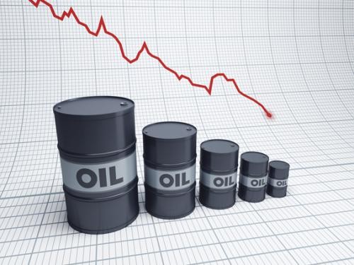 Giá dầu xuống dưới 45 USD một thùng