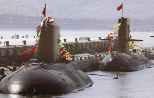 Tàu ngàm hạt nhân Type 091 và Type 092 của Trung Quốc. Ảnh: SCMP