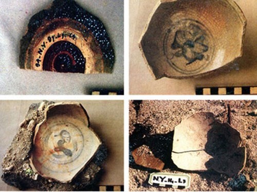 Đồ gốm men phát hiện được ở đảo Trường Sa Lớn và Nam Yết 