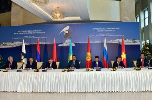 Lễ ký Hiệp định Thương mại tự do giữa Việt Nam và Liên minh kinh tế Á-Âu. Ảnh VGP 