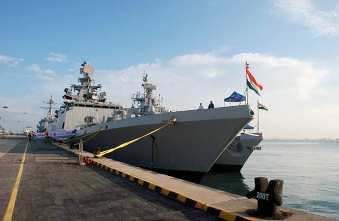 Tàu chiến INS Satpura của Ấn Độ - Ảnh: Indian Navy