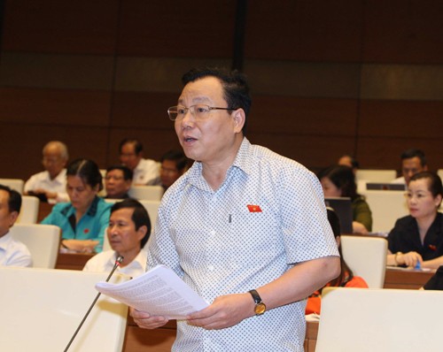 Đại biểu Trịnh Ngọc Thạch (Hà Nội) chất vấn thành viên Chính phủ.