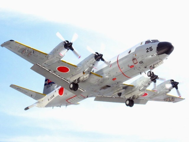 Máy bay P-3C của Lực lượng phòng vệ biển Nhật Bản.