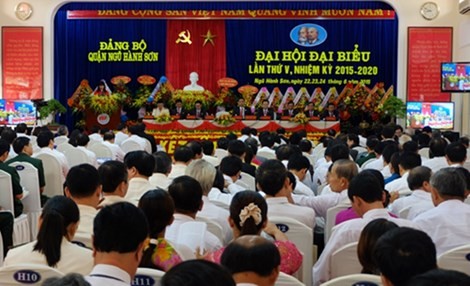 Đại hội nhiệm kỳ 2015-2020 của quận Ngũ Hành Sơn.Ảnh: Cổng thông tin TP Đà Nẵng