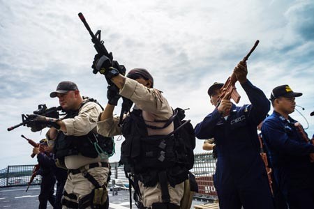 Lính thủy đánh bộ Mỹ và Hải quân Philippines tiến hành cuộc tập trận chung ở Philippines, 23.06, 2015. (Photo / CFP)