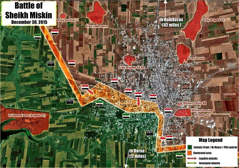 Quân đội Syria nỗ lực chiếm hoàn toàn thành phố Sheikh Miskeen