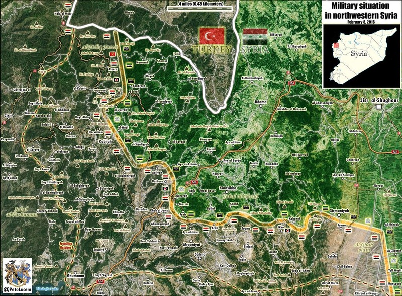 Chiến trường Latakia ngày 08.02.2016