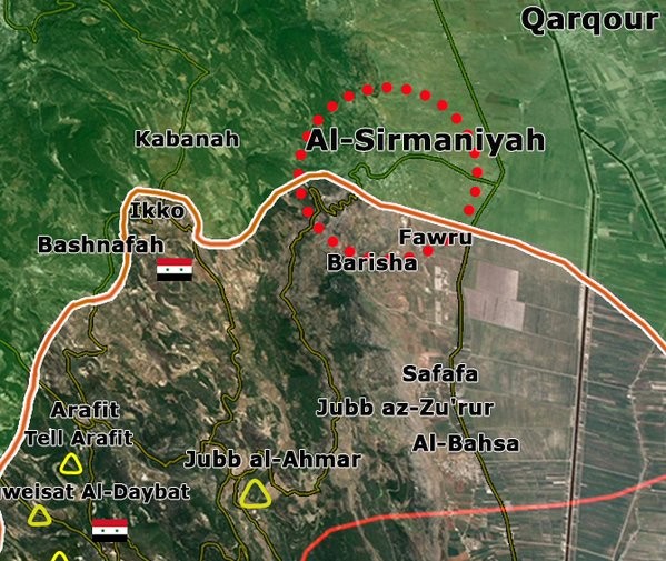 Làng Al-Sirmaniyah thuộc miền Bắc Latakia