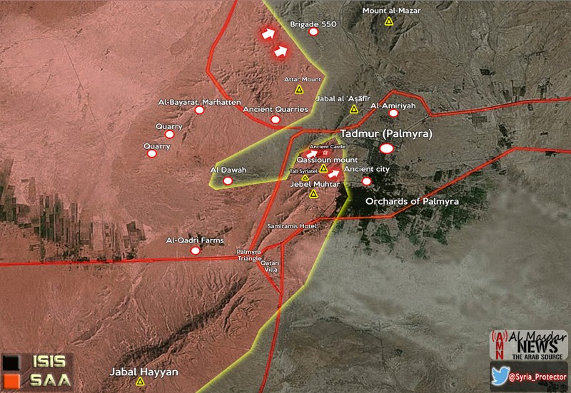 Lực lượng vũ trang Syria tiến gần đến mục tiêu giải phóng Palmyra
