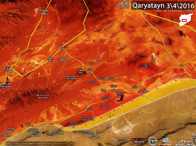 Quân đội Syria giải phóng thành phố cổ Qaryatayn