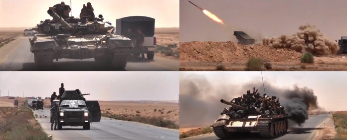 Video: Quân đội Syria dồn dập tấn công về hướng Raqqa