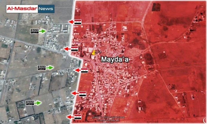 Bản đồ chiến sự Maydaa ngày 05.-7.2016