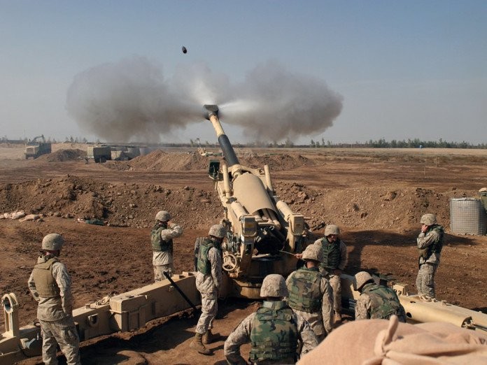 Pháo binh Iraq chiến đấu chống khủng bố