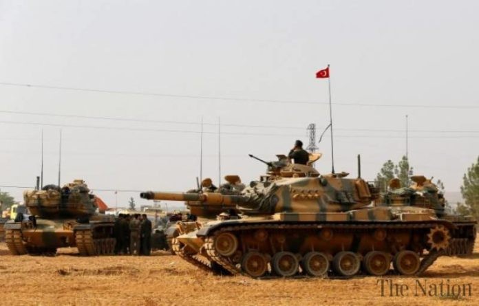 Xe tăng Thổ Nhĩ Kỳ trên địa bàn tỉnh Aleppo