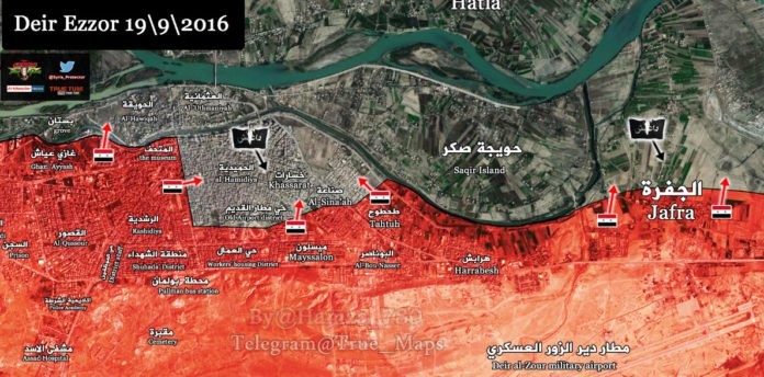 Bản đồ chiến sự thành phố Deir ez Zor 