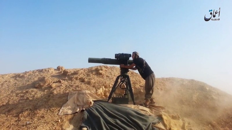 Chiến binh IS sử dụng tên lửa chống tăng TOW của Mỹ