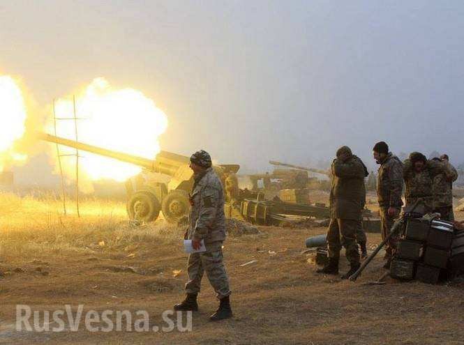 Quân đội Ukraine pháo kích trên chiến trường chảo lửa Debaltsevo