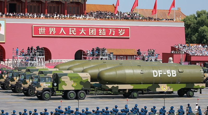 Tên lửa Đông Phong - 5 của Trung Quốc trong cuộc diễu binh (ảnh minh họa)