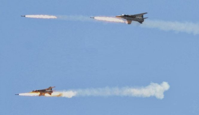 Không quân Syria không kích (ảnh minh họa)