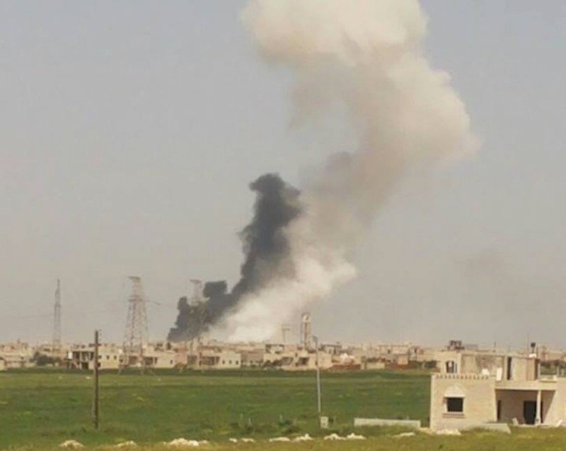 Không quân Nga không kích ở Hama
