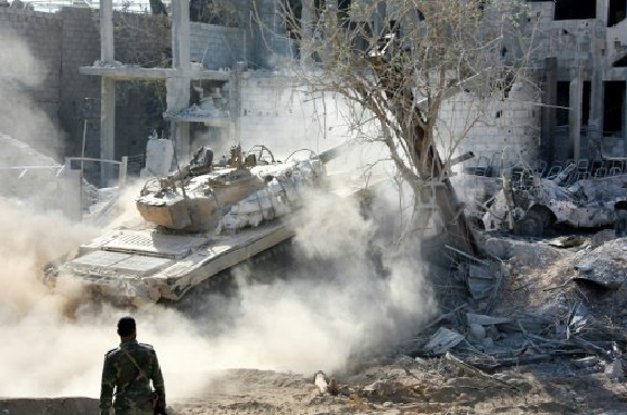 Trận chiến cuối cùng của quân đội Syria ở Al-Qaboun, Damascus