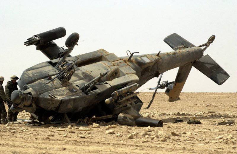  Trực thăng tấn công AH-64 Apache bị bắn hạ trên chiến trường Iraq