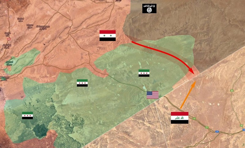 Quân đội Syria tấn công bao vây lực lượng Hồi giáo cực đoan FSA trên biên giới Syria Iraq, Jordan