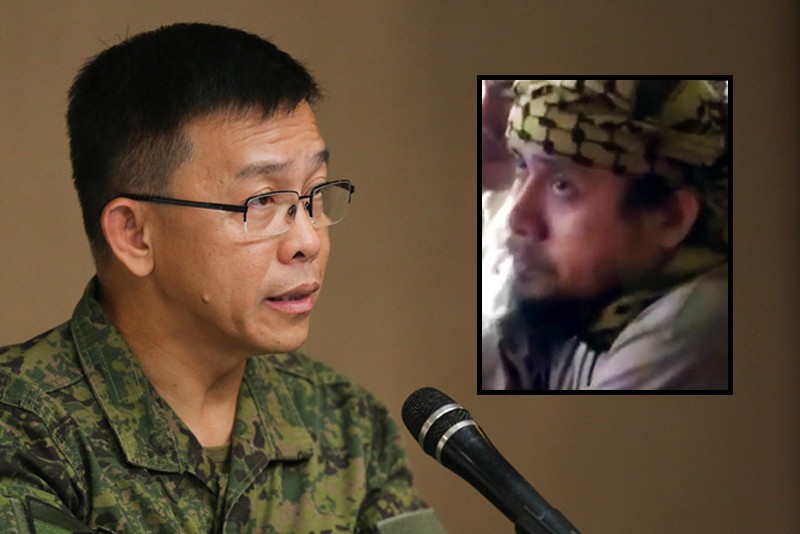 Chuẩn tướng Restituto Padilla Jr. Phát ngôn viên quân đội Philippines thông báo về tình hình chiến sự thành phố Marawi trong cuộc họp báo ngày 12.06.2017