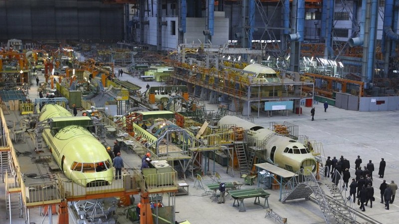 Khu lắp ráp máy bay của nhà máy sản xuất máy bay Antonov