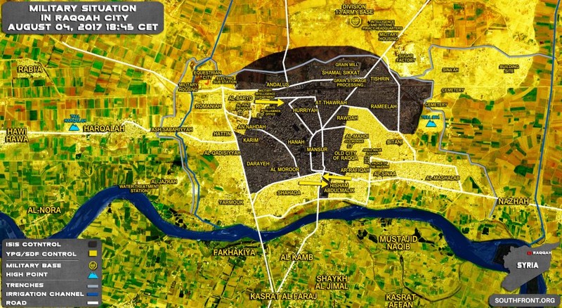 Lực lượng Dân chủ Syria SDF đã chiếm được đến 50% diện tích thành phố Raqqa