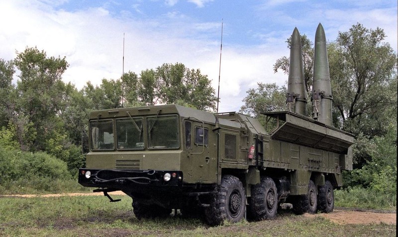 Tổ hợp tên lửa hành trình chiến thuật Iskander -M, có thể mang đầu đạn hạt nhân
